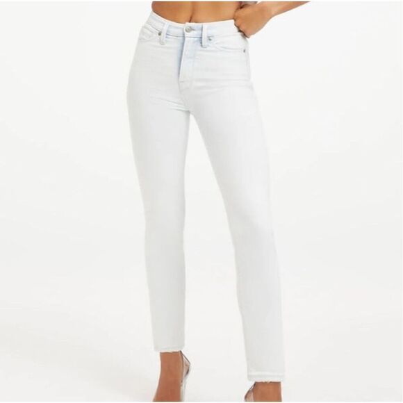 NWT Good American Good Classic Light Blue Indigo 121 Straight Leg Jeans Sz 4/27 - Picture 1 of 8